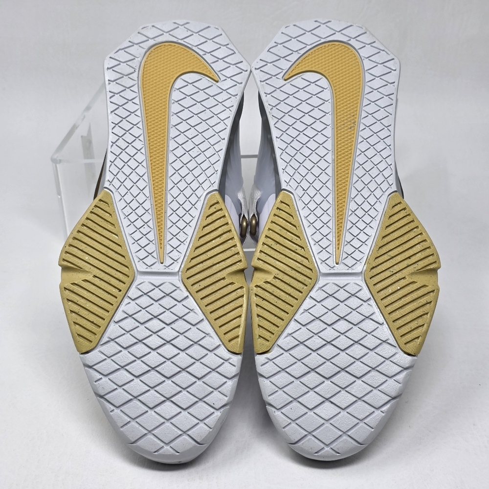 Nike Savaleos White Metallic Gold Weight Lifting Shoes CV5708 101 Men's Sz 4.5 - Picture 6 of 10